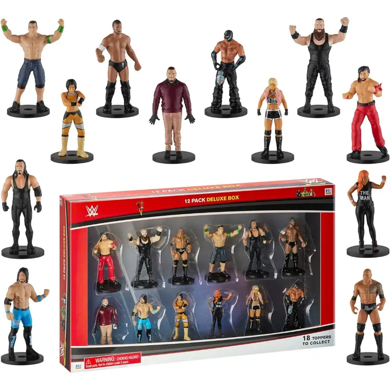 Wwe Superstar Pencil Toppers, Set Of 12  – Bray Wyatt, Undertaker, Becky Lynch, Braun Strowman And More 1