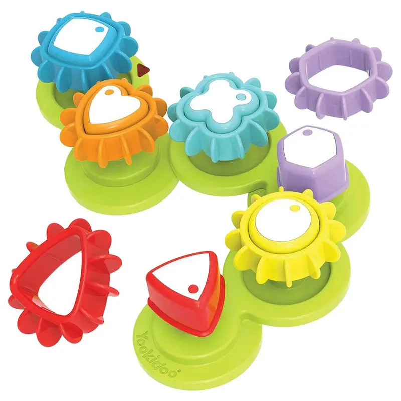 Yookidoo Shape N’ Spin Gear Sorter Kids Acitvity Toy - Multicolor 1