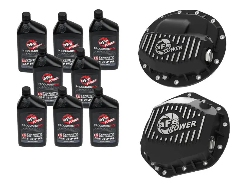 Afe Power Differential Cover Kit With Gear Oil – Compatible With 2013–2018 Dodge L6 Trucks (Aam 9.25, 11.5, 12) 1