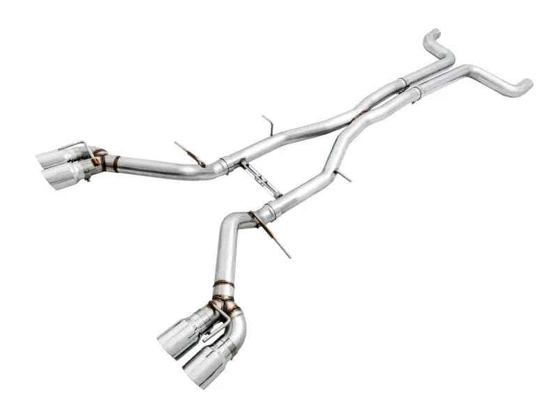 Awe Tuning 16-19 Chevy Camaro Ss Non-Res Cat-Back Exhaust - Track Edition (Quad Chrome Silver Tips) 1