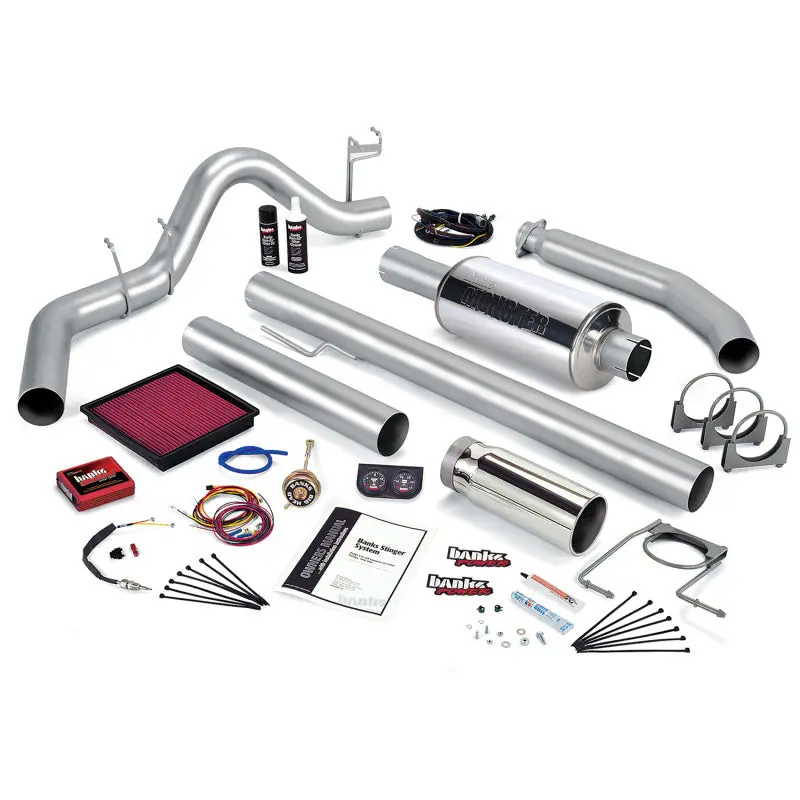 Banks Power 99-00 Dodge 5.9L Ext Cab Stinger System - Ss Single Exhaust W/ Chrome Tip 1