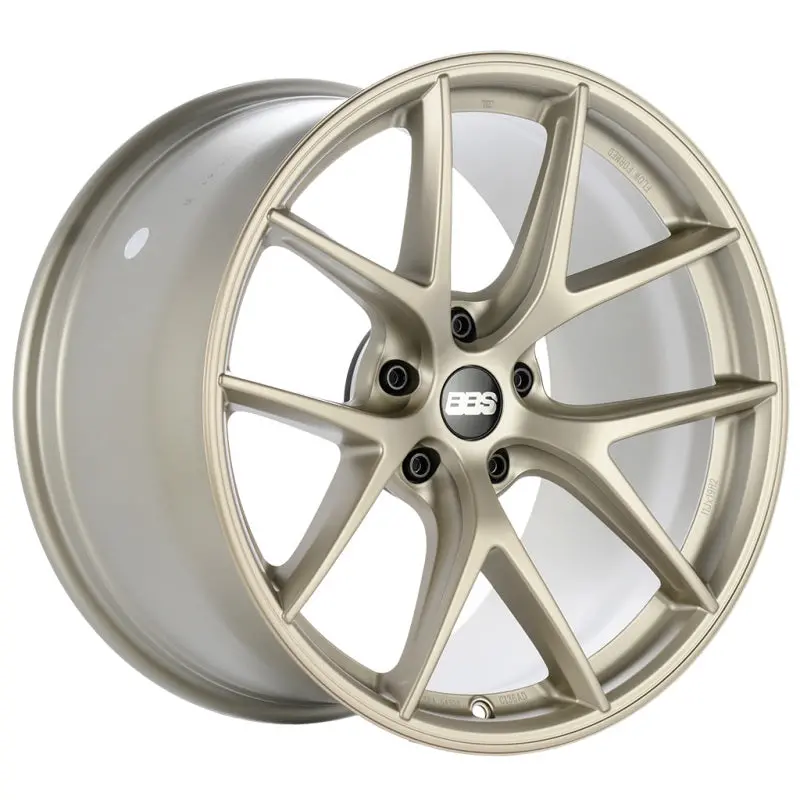 Bbs Ci-R Forged Aluminum Wheel — 21X11.5", Et78, Satin White-Gold Finish (Face 2 Design) 1