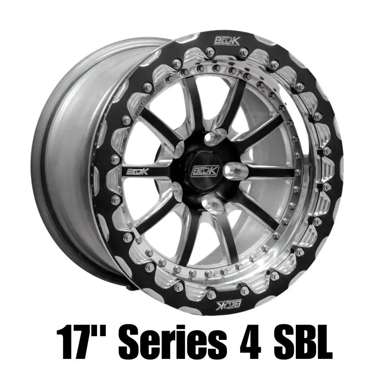 Belak Single Beadlock Wheel – 17X10.5 Inches, 6.5-Inch Backspace, 5X4.75 Bolt Pattern, High Pad Series 4 1