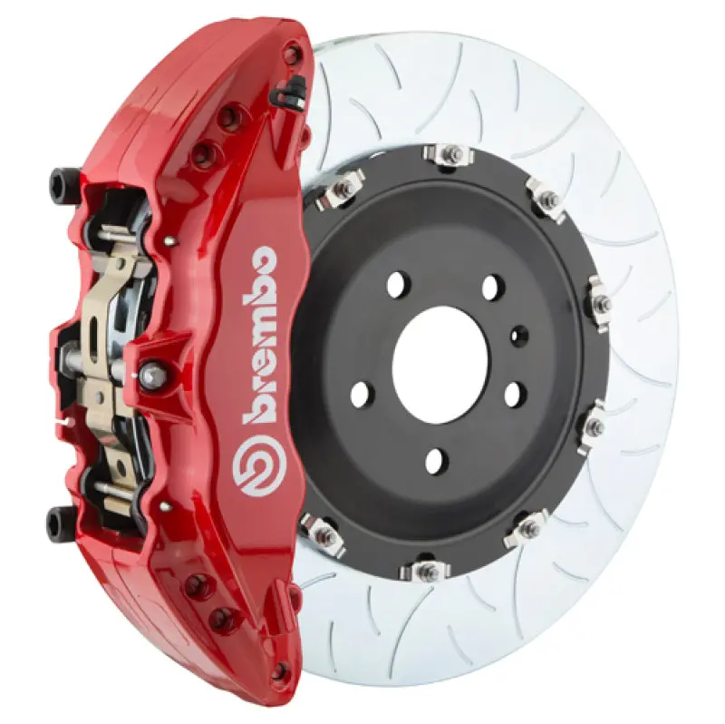 Brembo 15-16 Genesis Sedan 3.8/5.0 (Excl Awd) Fr Gt Bbk 6Pist Cast 380X34 2Pc Rtr Slot Type3-Red 1
