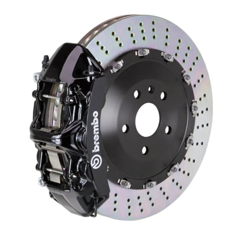 Brembo Front Gt Big Brake Kit For Audi A6 C8 & A7 C8 (2019+) – 6-Piston Calipers With 405X34Mm Two-Piece Drilled Rotors (Black Finish) 1