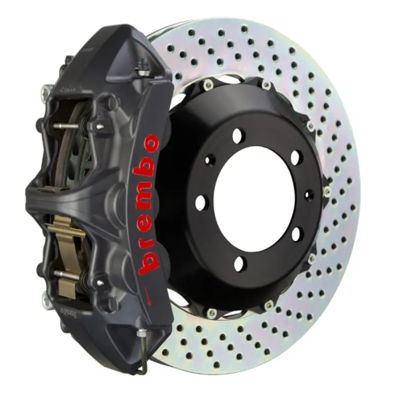 Brembo Gts Big Brake Kit For 2020+ Chevrolet Corvette C8 & C8 Z51 – Rear, 6-Piston Calipers, 380X32Mm Drilled Rotors (Black Finish) 1