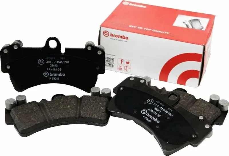 Brembo Premium Front Brake Pads For Porsche Cayenne (2011–2018), Macan (2015–2018), And Panamera (2010–2013) – Low-Metallic Oe-Style Replacement 1