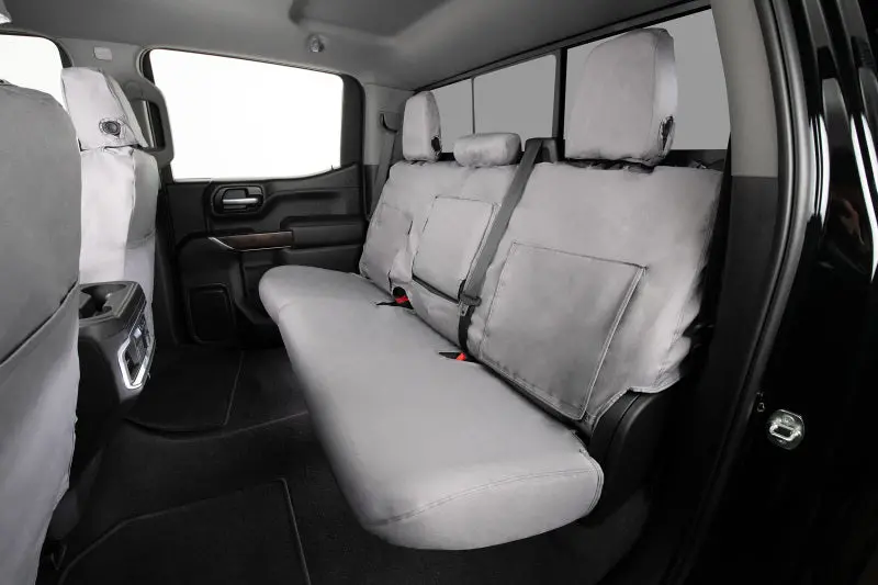Covercraft 12-20 Nissan Nv1500 Polycotton Seatsaver Custom Front Row Seat Covers - Grey 1