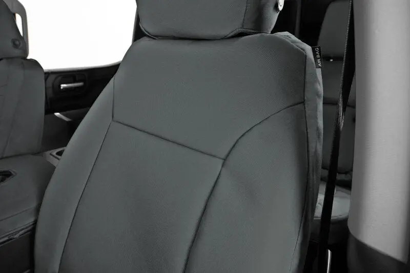 Covercraft Endura Precisionfit Front Row Seat Covers For 2019–2021 Chevrolet Silverado – Charcoal Interior 1