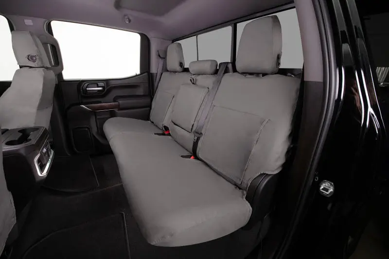 Covercraft Polycotton Seatsaver Covers – Misty Grey For 2023–2024 Toyota Sequoia 2Nd Row 1