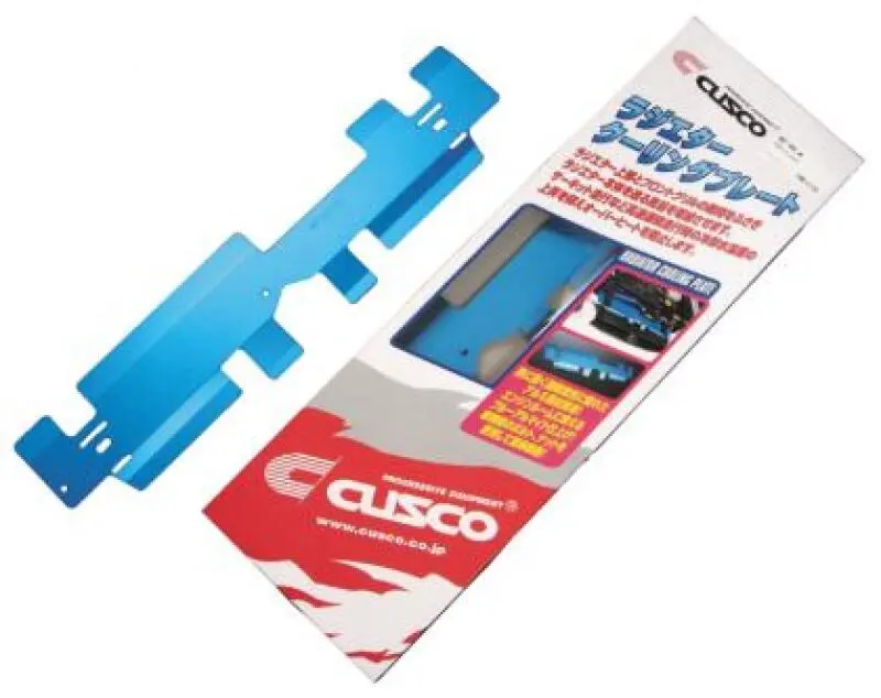 Cusco Radiator Cooling Plate Aluminum Anodized Blue - Mitsubishi Lancer Evo 4 (Cn9A) Only 1