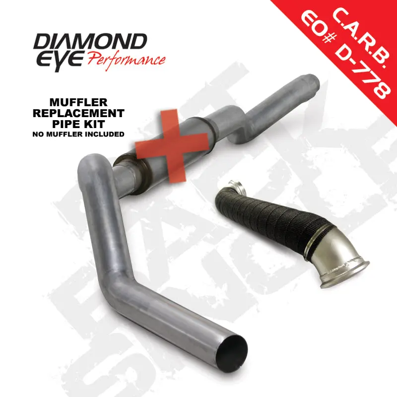 Diamond Eye 5-Inch Cab-Back Muffler Kit With Tdp Aluminum Resonator – For 2006–2007 Chevy/Gmc 6.6L Duramax 2500/3500 1