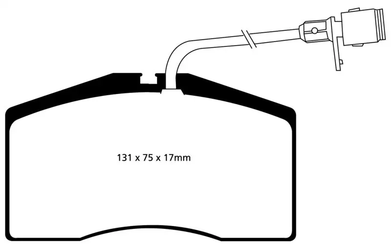Ebc 01-03 Audi S8 4.2 Redstuff Front Brake Pads 1