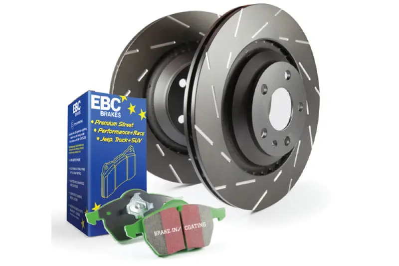 Ebc Greenstuff Brake Pads & Usr Slotted Rotors – Entry-Level Performance Kit For Improved Stopping Power 1
