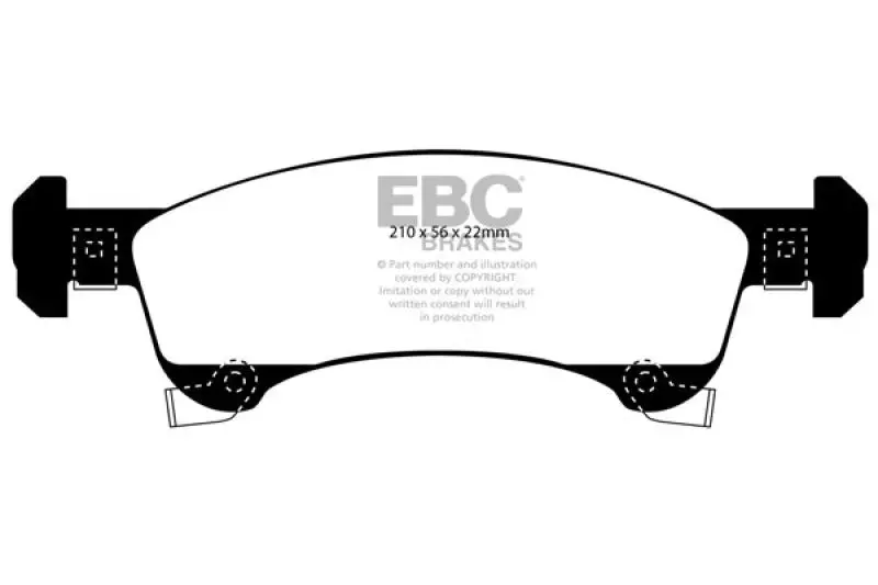 Ebc Ultimax2 Front Brake Pads – Compatible With 2002–2006 Ford Expedition 4.6L 2Wd 1