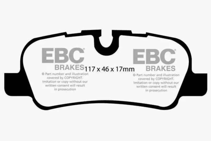 Ebc Yellowstuff Rear Brake Pads For 2005–2010 Land Rover Lr3 (4.4L V8) 1