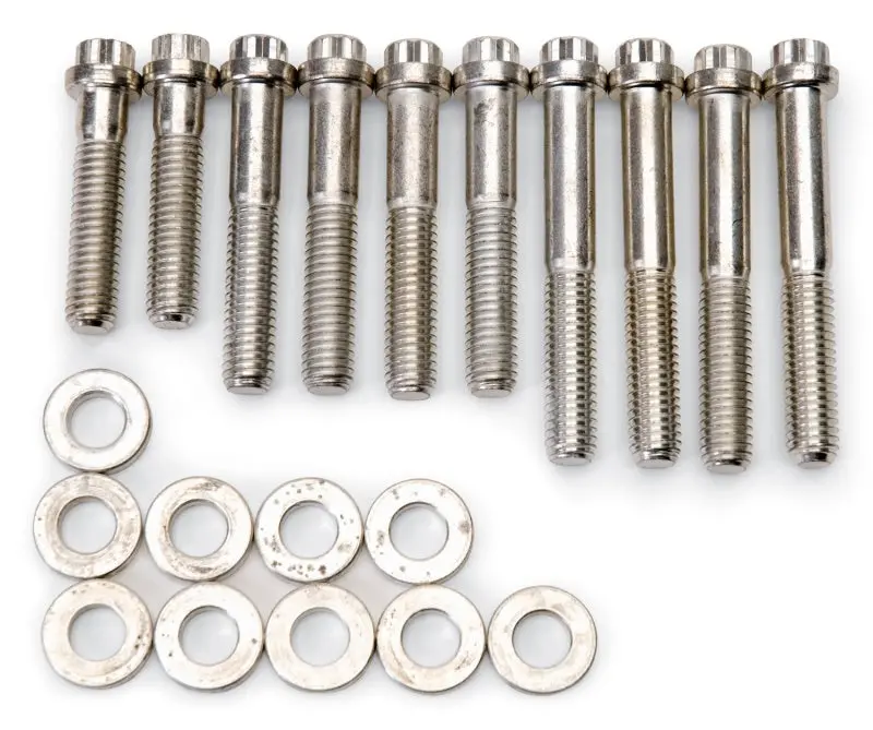 Edelbrock Chrome-Plated Intake Bolt Kit — Compatible With Model 7105 1