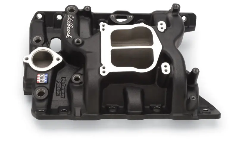 Edelbrock Performer Intake Manifold For Pontiac V8 Engines – Black Finish 1