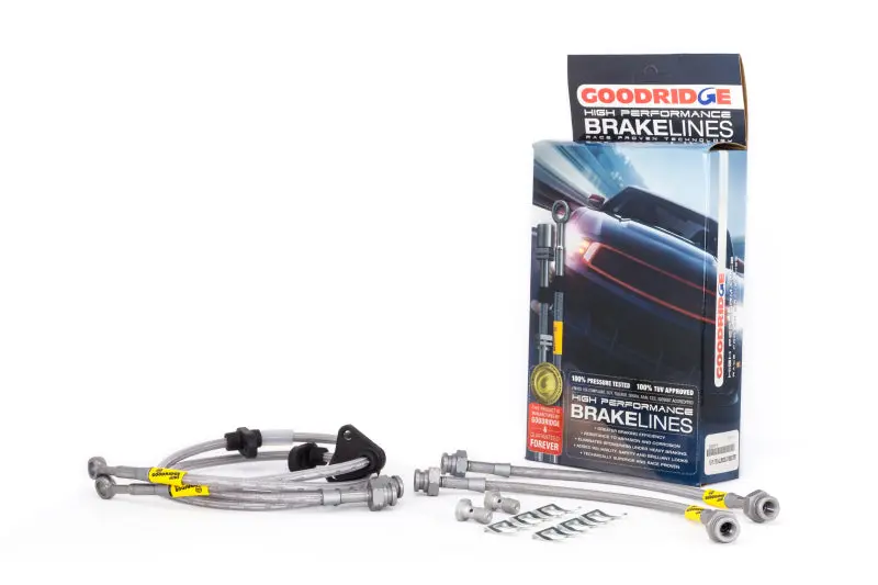 Goodridge Stainless Steel Brake Line Kit For 1992–1995 Honda Civic & 1993–2000 Del Sol (Rear Drum Applications) 1