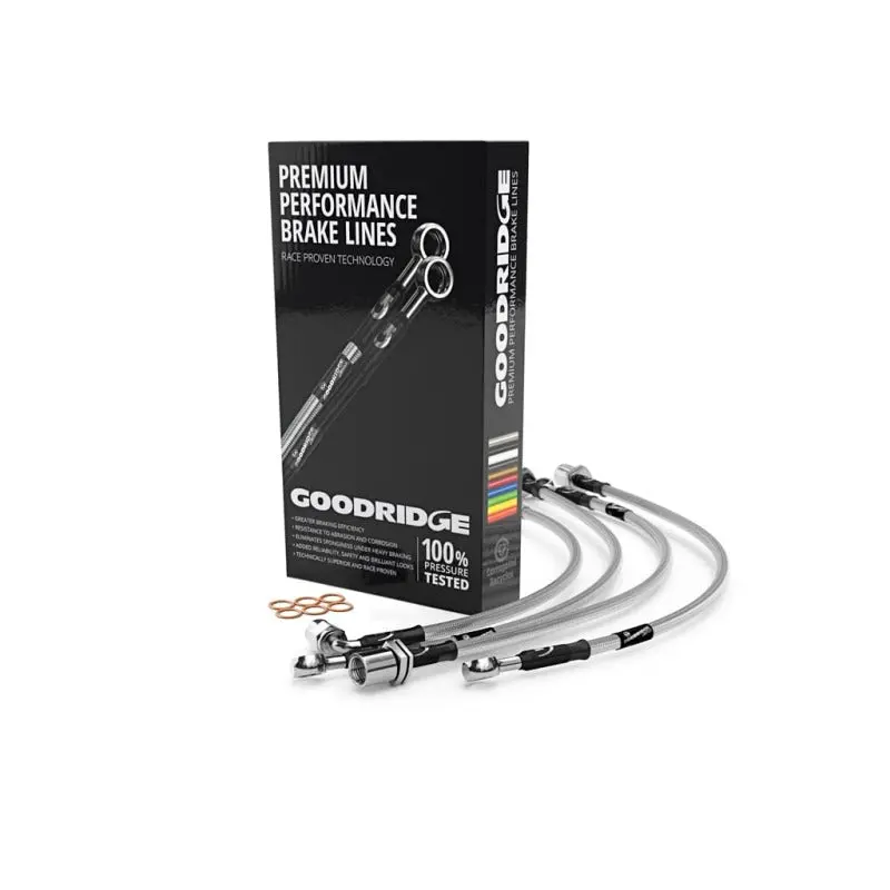 Goodridge Stainless Steel Brake Line Kit For 2013–2019 Volkswagen Beetle (Dual Rear Female Fittings) 1