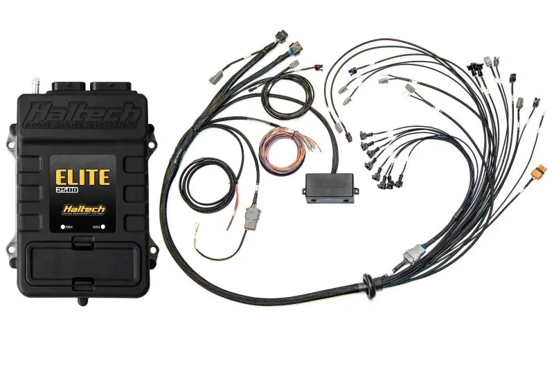 Haltech Elite 2500 Ecu Kit With Terminated Wiring Harness And Ev1-Compatible Injectors 1