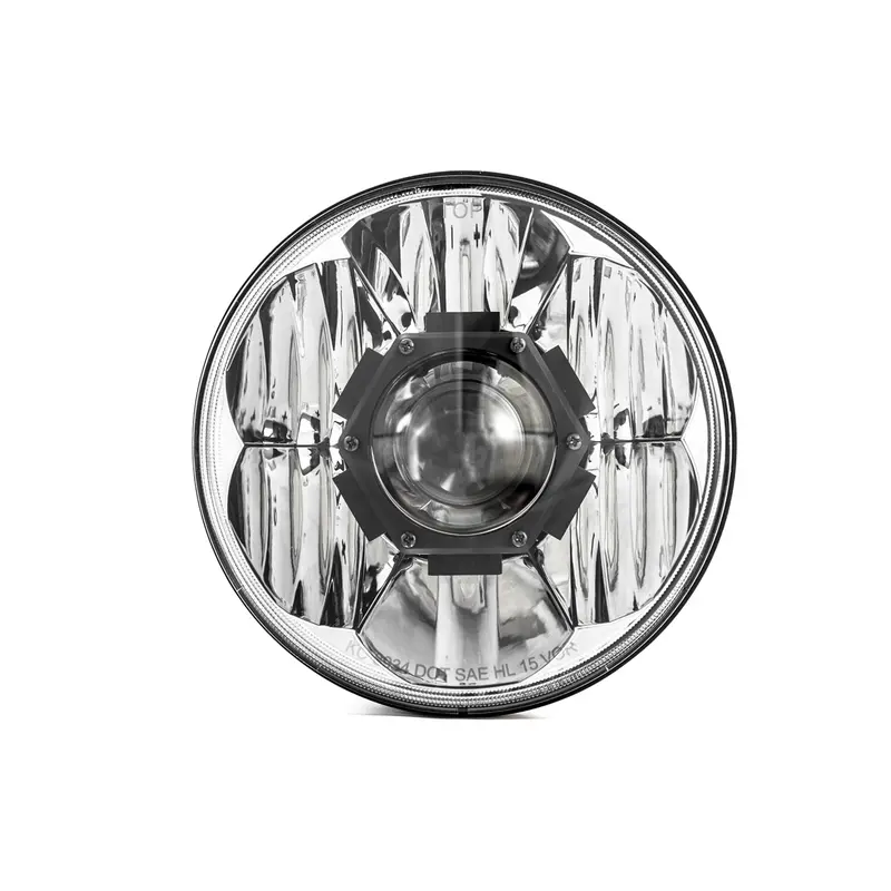 Kc Hilites 7 In Gravity Led Pro - Single Headlight - Sae/Ece - 55W / 60W Driving Beam - Universal / 07-18 Jeep Jk 1
