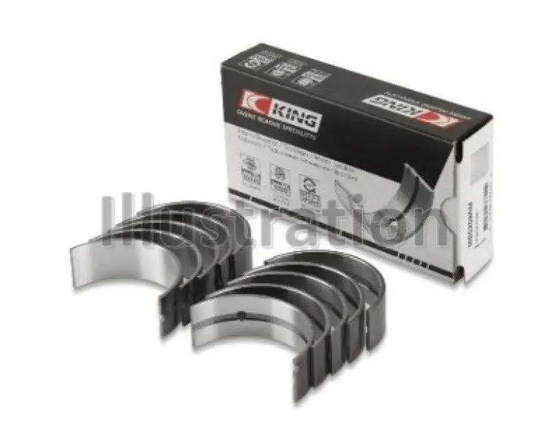 King Engine Bearings Main Bearing Set For Toyota 22R – +0.25Mm Oversize 1