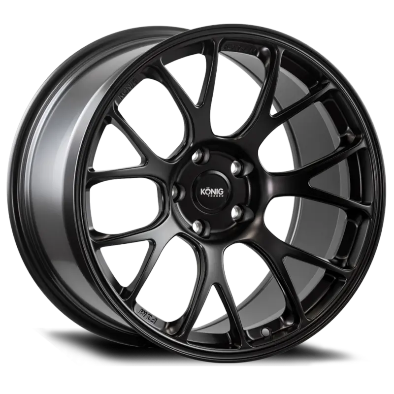 Konig Forged F1M 19X9 5X130 Et50 Satin Black Knurled Bead 1