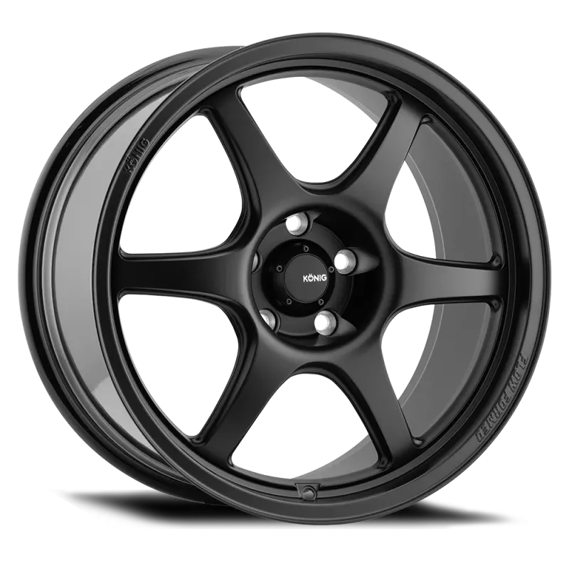 Konig Hexaform Lightweight Alloy Wheel – 15X9", 4X100 Pcd, Et35 Offset, Matte Black Finish 1