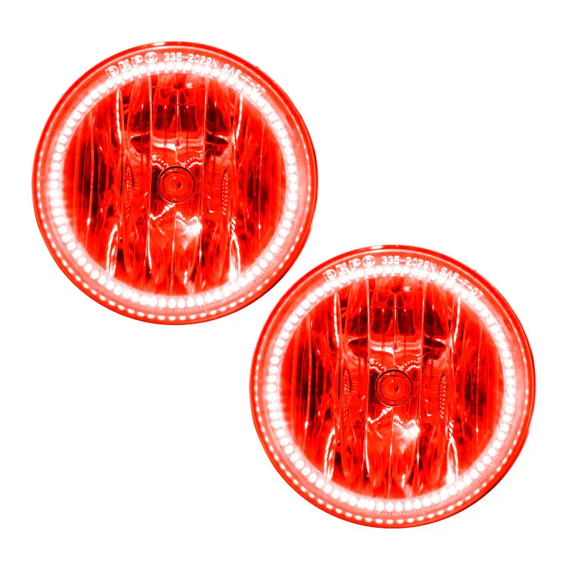 Oracle Lighting Red Led Halo Fog Light Kit For 2007–2013 Gmc Yukon Denali 1