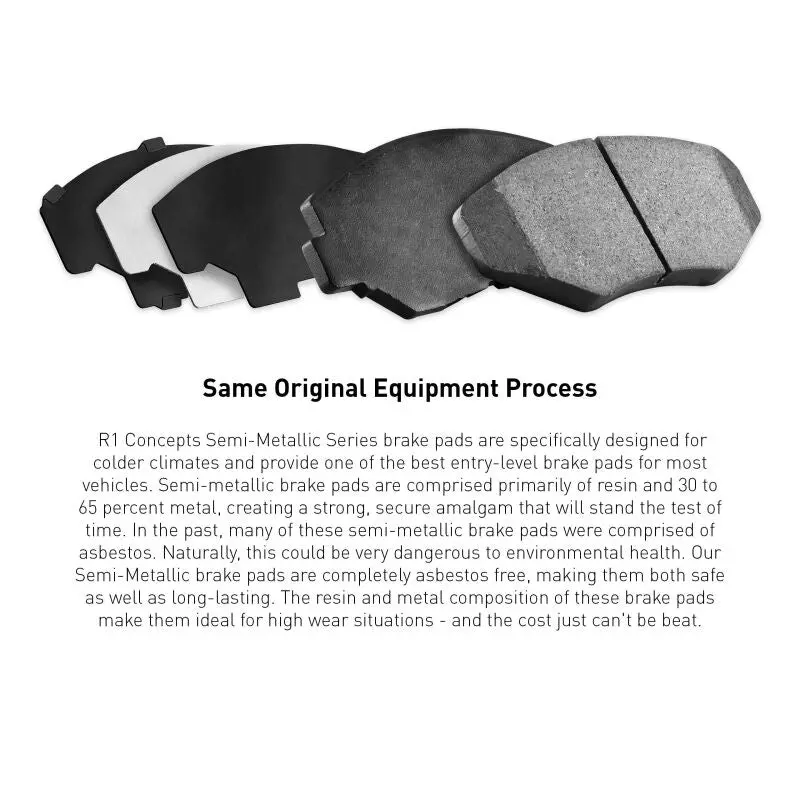 R1 10-15 Volkswagen Transporter (Mexico) Front Semi Met Pads 1