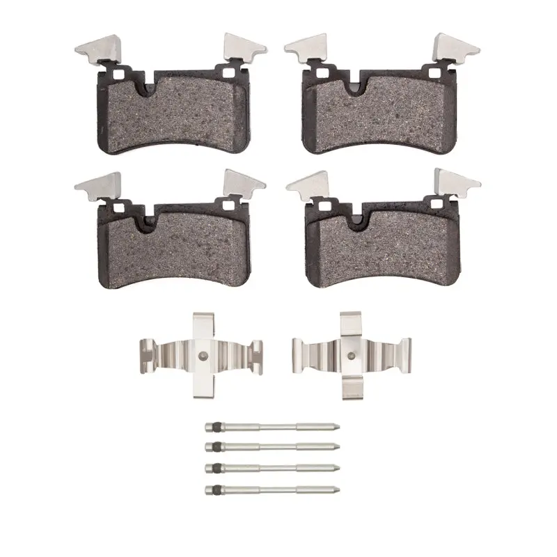 R1 Semi-Metallic Rear Brake Pad & Hardware Kit For 2007–2013 Mercedes-Benz C63 Amg 1