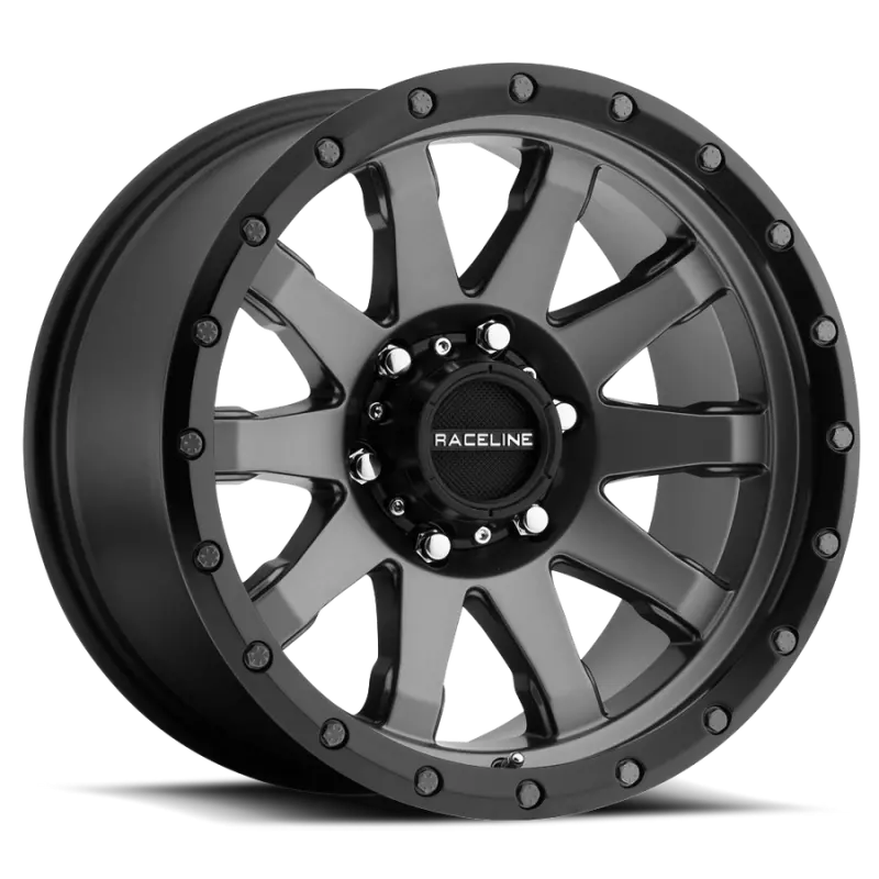 Raceline 934G Gunmetal Alloy Wheel – 20X10", 5X127Mm Bolt Pattern, -19Mm Offset, 78.1Mm Center Bore 1
