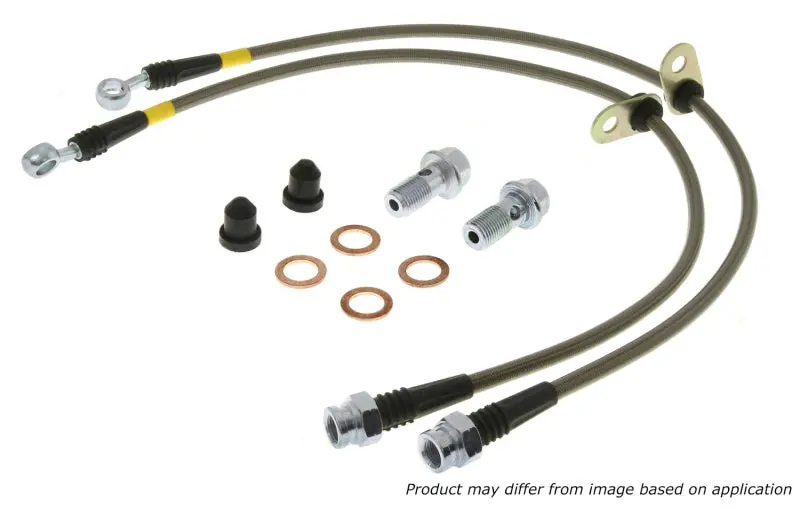 Stoptech Stainless Steel Front Brake Line Kit For 2000–2006 Bmw X5 1