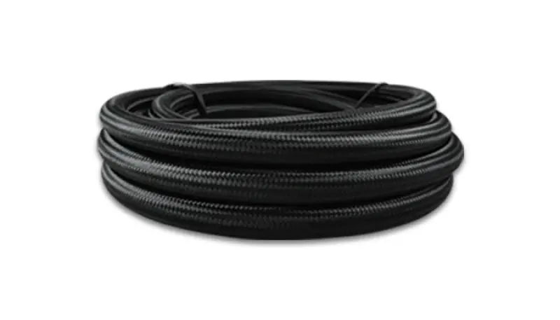 Vibrant -12 An Black Nylon Braided Ptfe Flex Hose – 5-Foot Roll 1