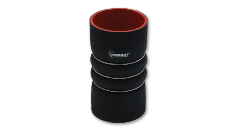 Vibrant 4-Ply Aramid Hump Hose – 4" Id × 7" Length With 3 Stainless Steel Rings 1