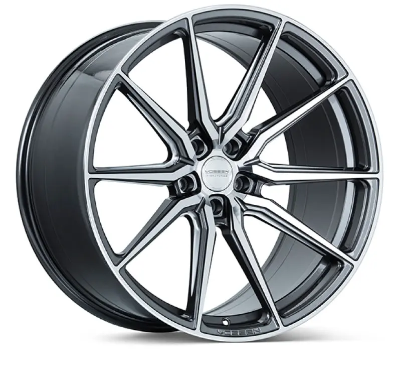 Vossen Hf-3 19X8.5 Gloss Graphite Polished Wheel – 5X112, Et40, Deep Face Design 1