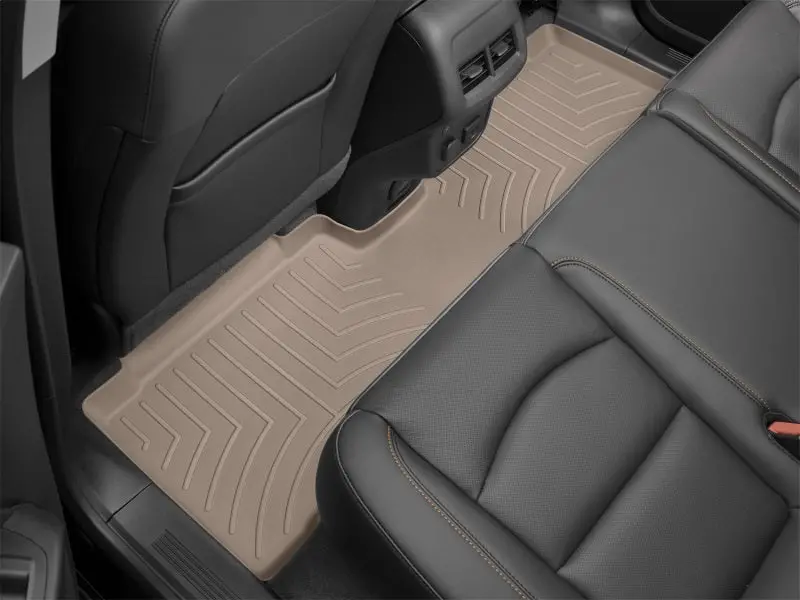 Weathertech Rear Floorliner – Tan, Custom Fit For 2021+ Hyundai Santa Fe 1