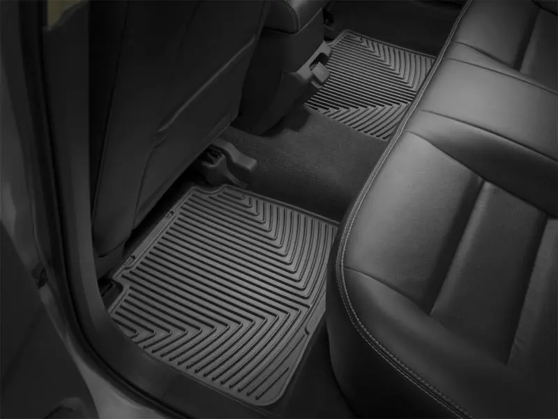 Weathertech Rear Rubber Floor Mats For 2011–2021 Dodge Durango & Jeep Grand Cherokee – Black All-Weather Protection 1