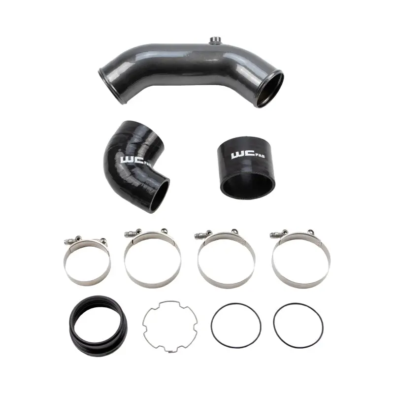 Wehrli Cold-Side Intercooler Pipe For 2017+ Ford 6.7L Power Stroke – 3.5" Diameter, Kiwi Green 1