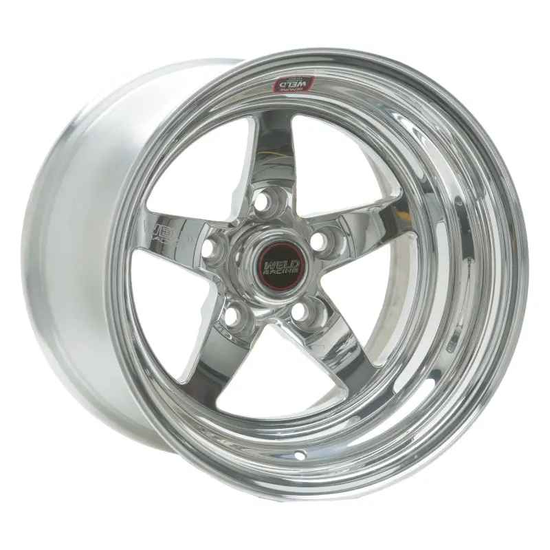 Weld S71 15X10.33-Inch Polished Aluminum Wheel – 5X4.5 Bolt Pattern, 6.5-Inch Backspace, Medium Pad, Non-Beadlock Design 1