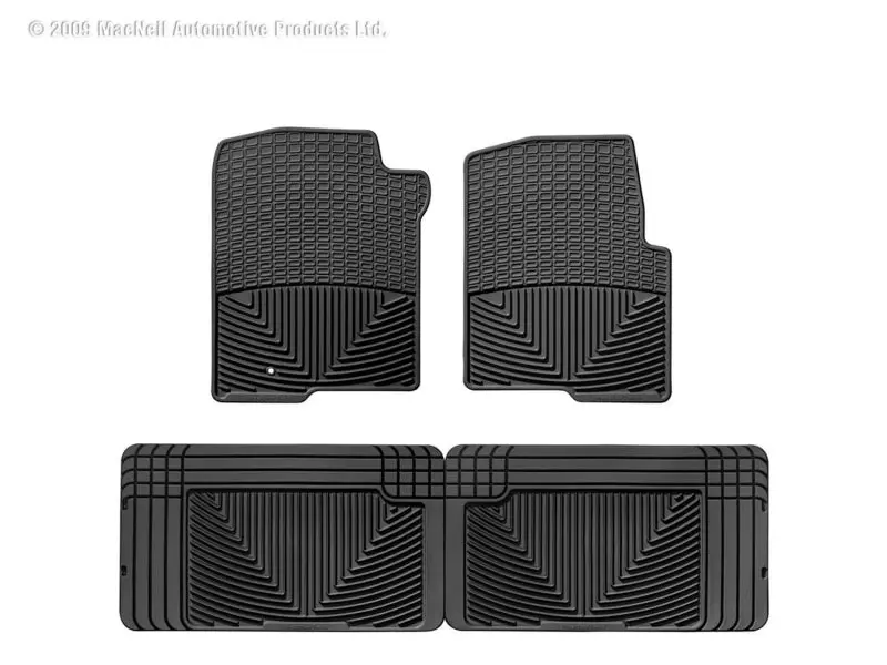 Wt Heavy-Duty Black Rubber Rear Floor Mats 1