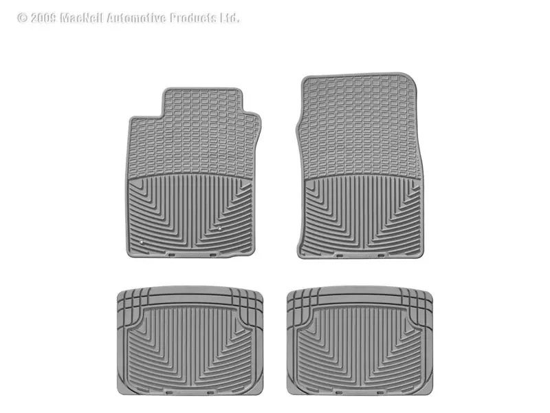 Wt Premium Grey Rubber Rear Floor Mats 1