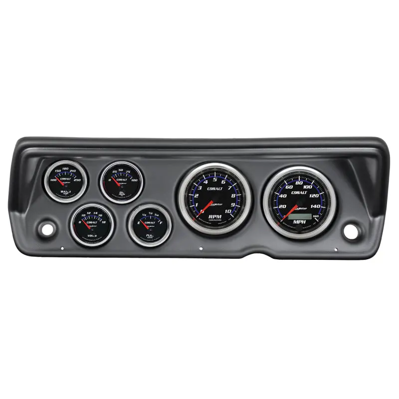 Autometer Cobalt Dash Kit — 6-Gauge Set (Tach, Speedometer, Fuel, Oil, Water Temp, Volt) For 1970–1976 Dodge Duster/Demon/Dart 1