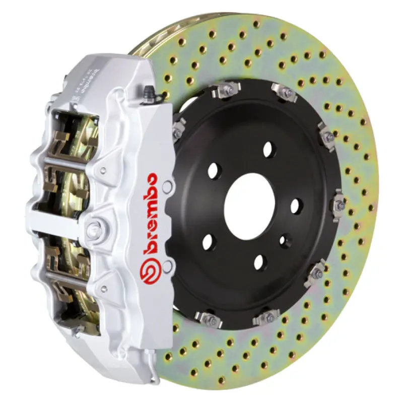 Brembo Gt Big Brake Kit — Front, 8-Piston Calipers, 380×34 Mm Drilled Two-Piece Rotors For 2006–2011 Mercedes-Benz Ml320 1